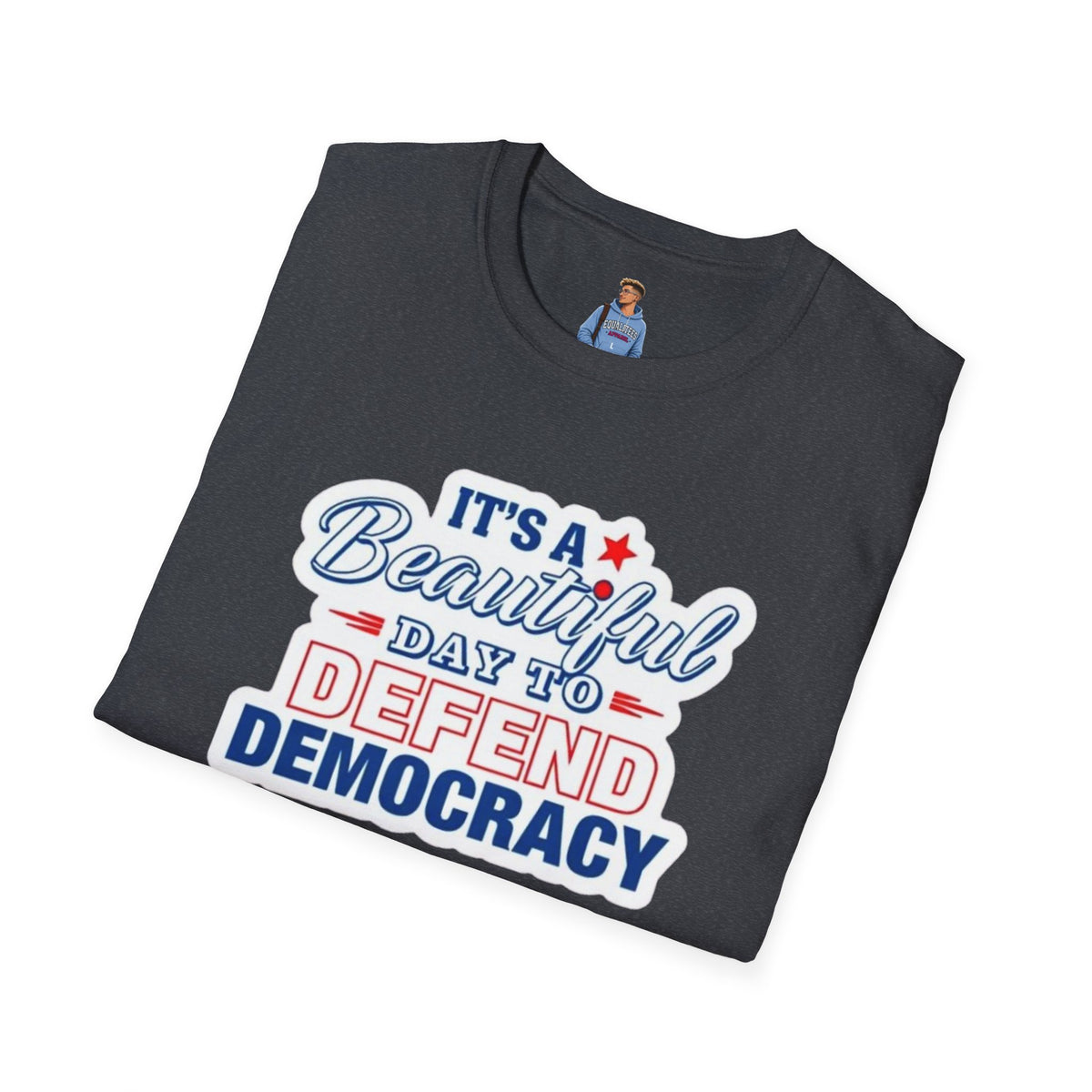 Defend Democracy Unisex Softstyle T-Shirt - Perfect for Activism and Everyday Wear
