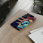 Statue of Liberty Neon Glowing Art Tough Case for Android & iPhone