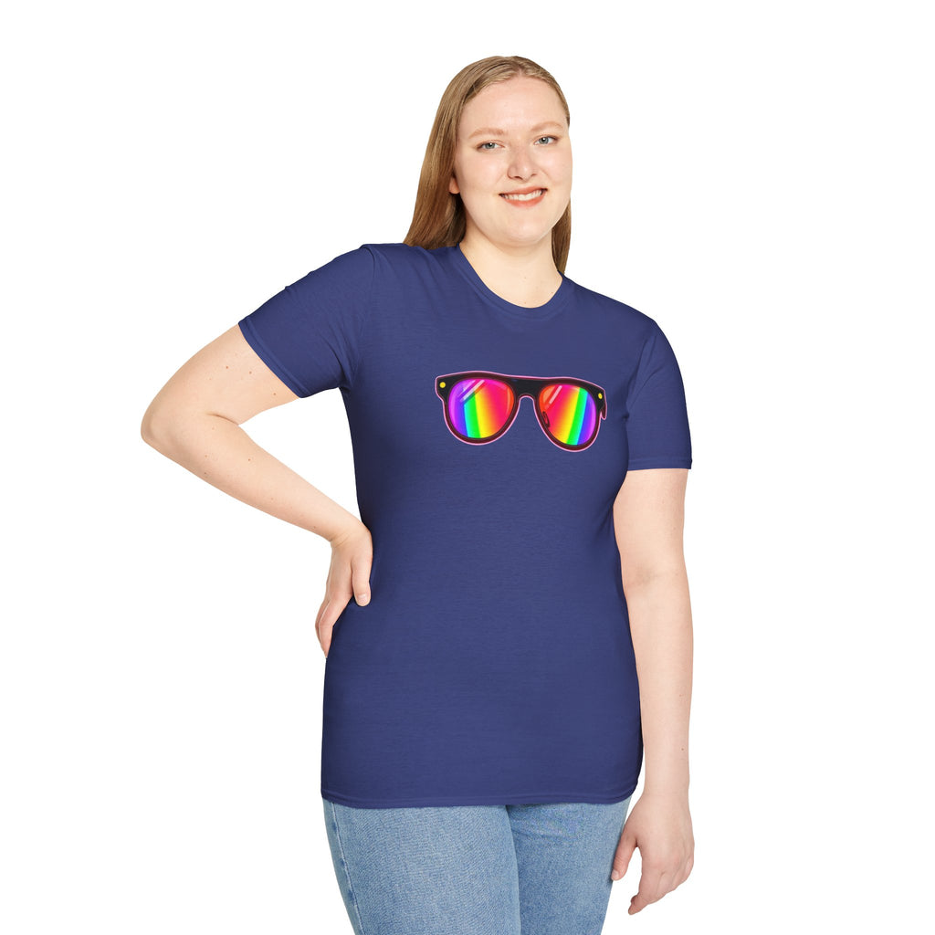 Rainbow Sunglasses Unisex t-shirt