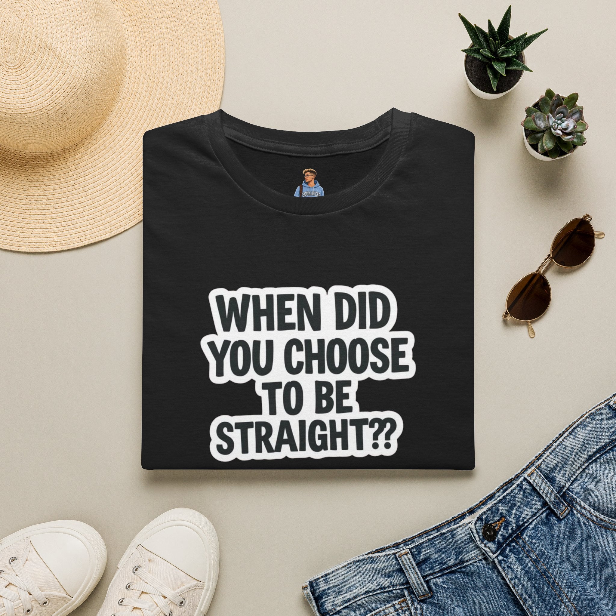 When Did You Choose to Be Straight?? T-shirt
