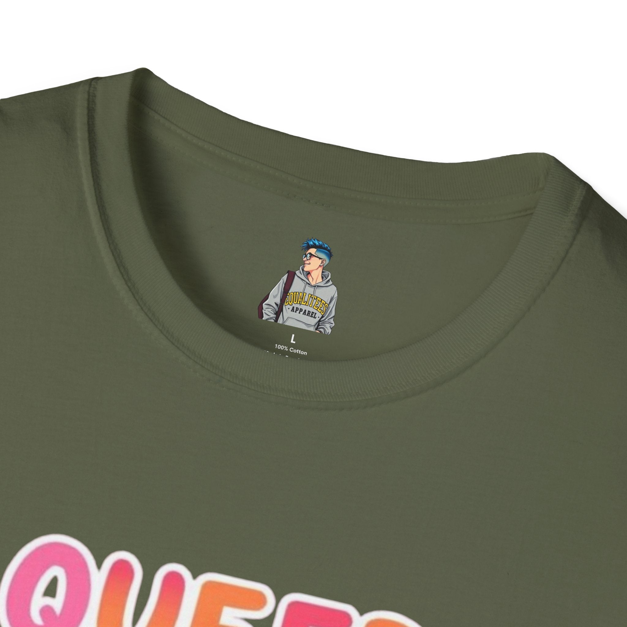 QUEER PEOPLE BELONG EVERYWHERE - Softstyle Unisex T-Shirt