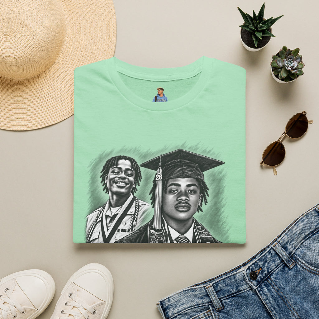 Double Portrait Front - In Memory of Pierre Damas Bel T-Shirt