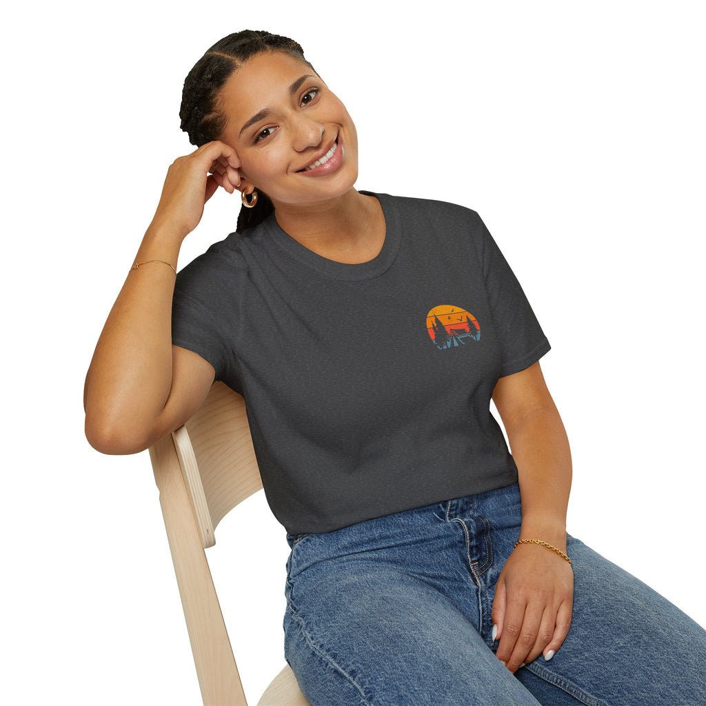 Unisex Softstyle T-Shirt - 'I'd Rather Be Camping' Adventure Tee