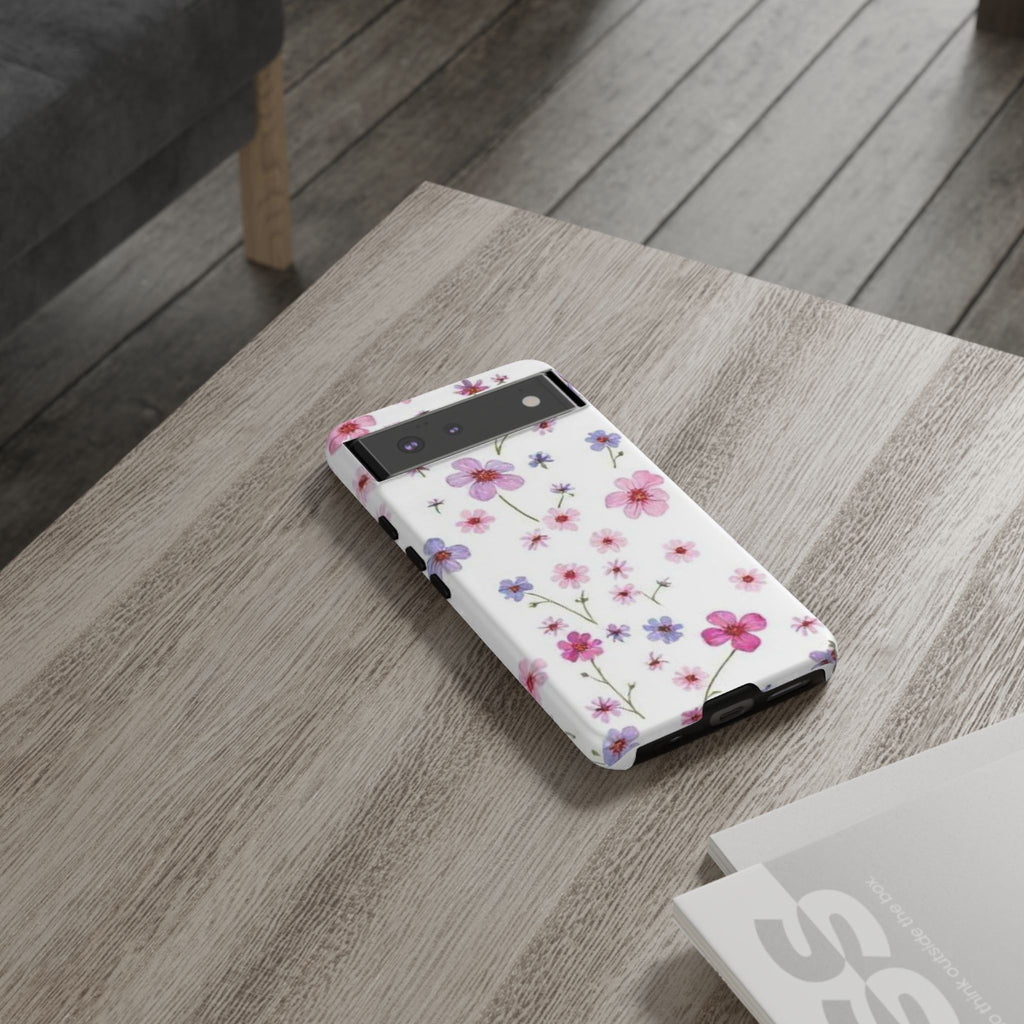 Pink Wildflower Tough Case for Android