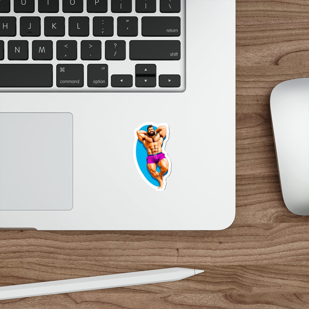 Die-Cut Stickers - Lounging Bear