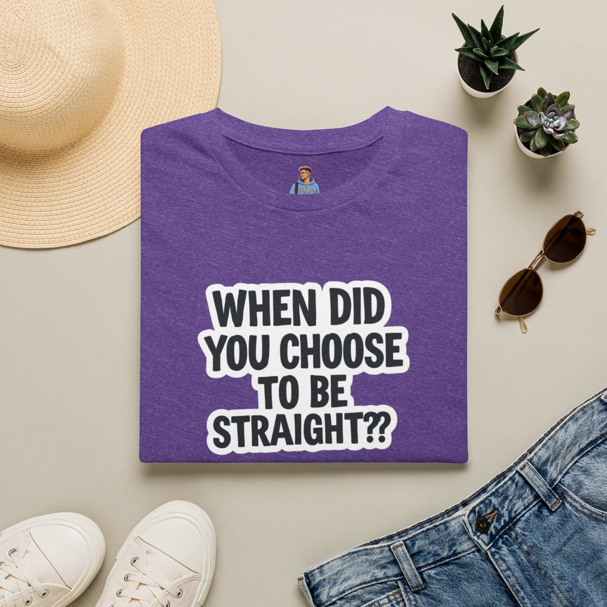 When Did You Choose to Be Straight?? T-shirt