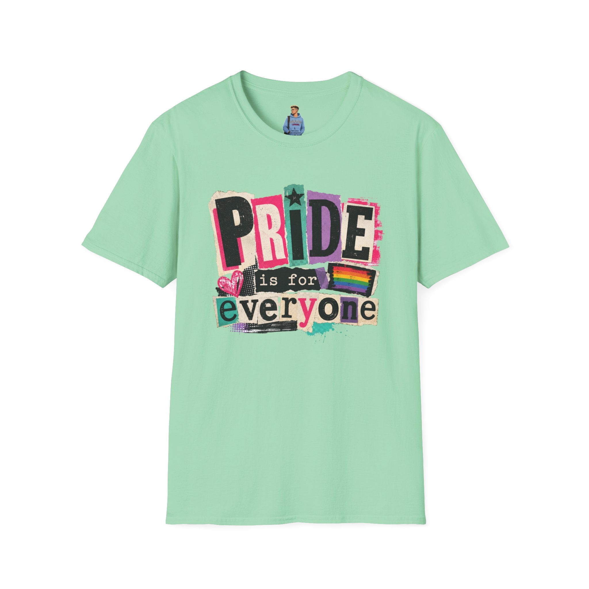Pride Is for Everyone T-Shirt — Colorful LGBTQ+ Ally Tee