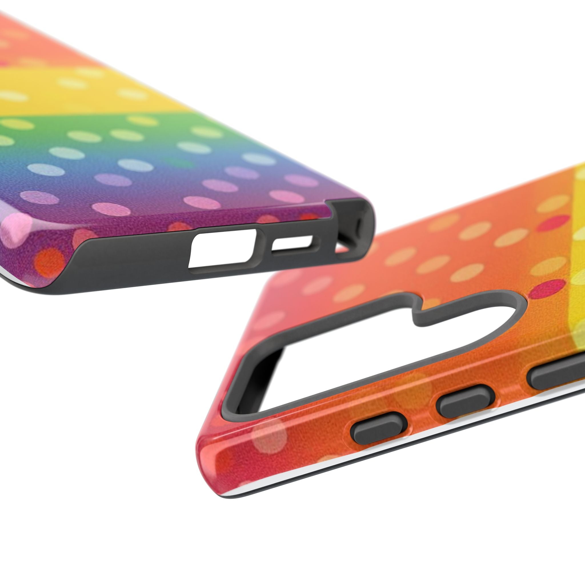 Rainbow Polka-Dot Tough Case for Android