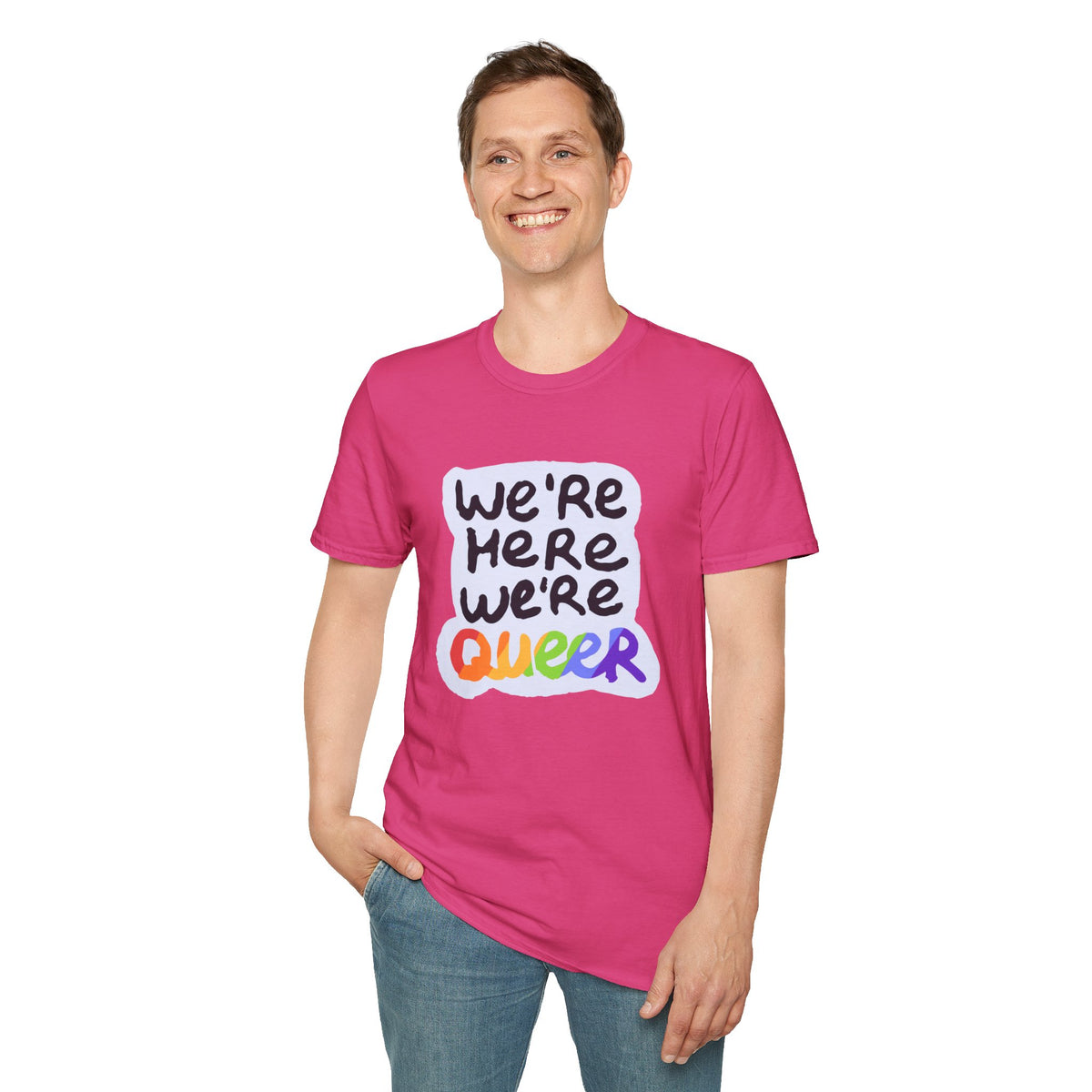 We’re Here We’re Queer Pride Tree Las Vegas T-Shirt