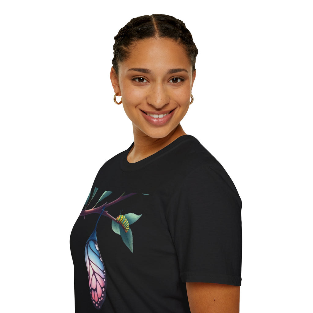 Trans Caterpillar to Butterfly Graphic T-Shirt