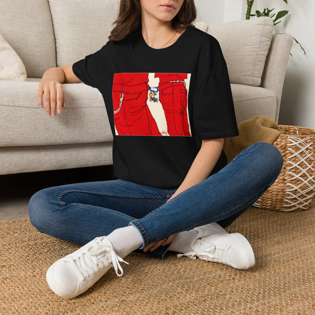 Red Jeans by Audrey Pride Tree Las Vegas T-Shirt