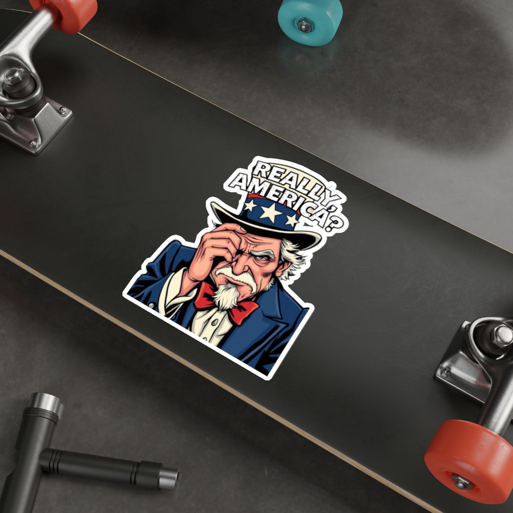 Die-Cut Stickers - Embarrassed Uncle Sam