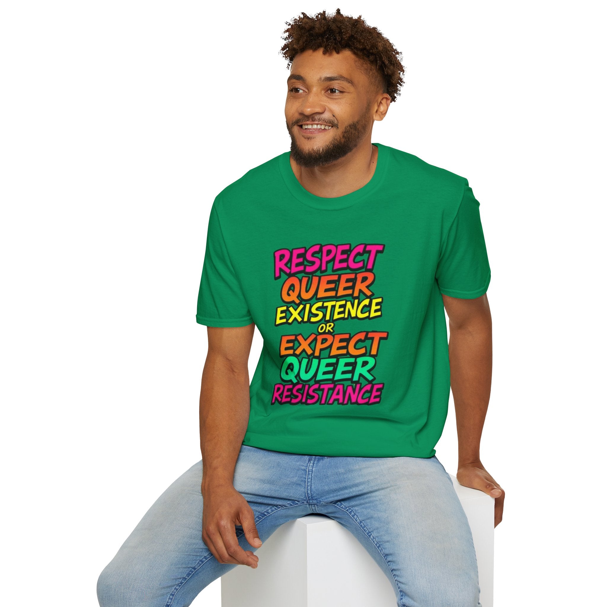 Respect Queer Existence or Expect Queer Resistance T-Shirt