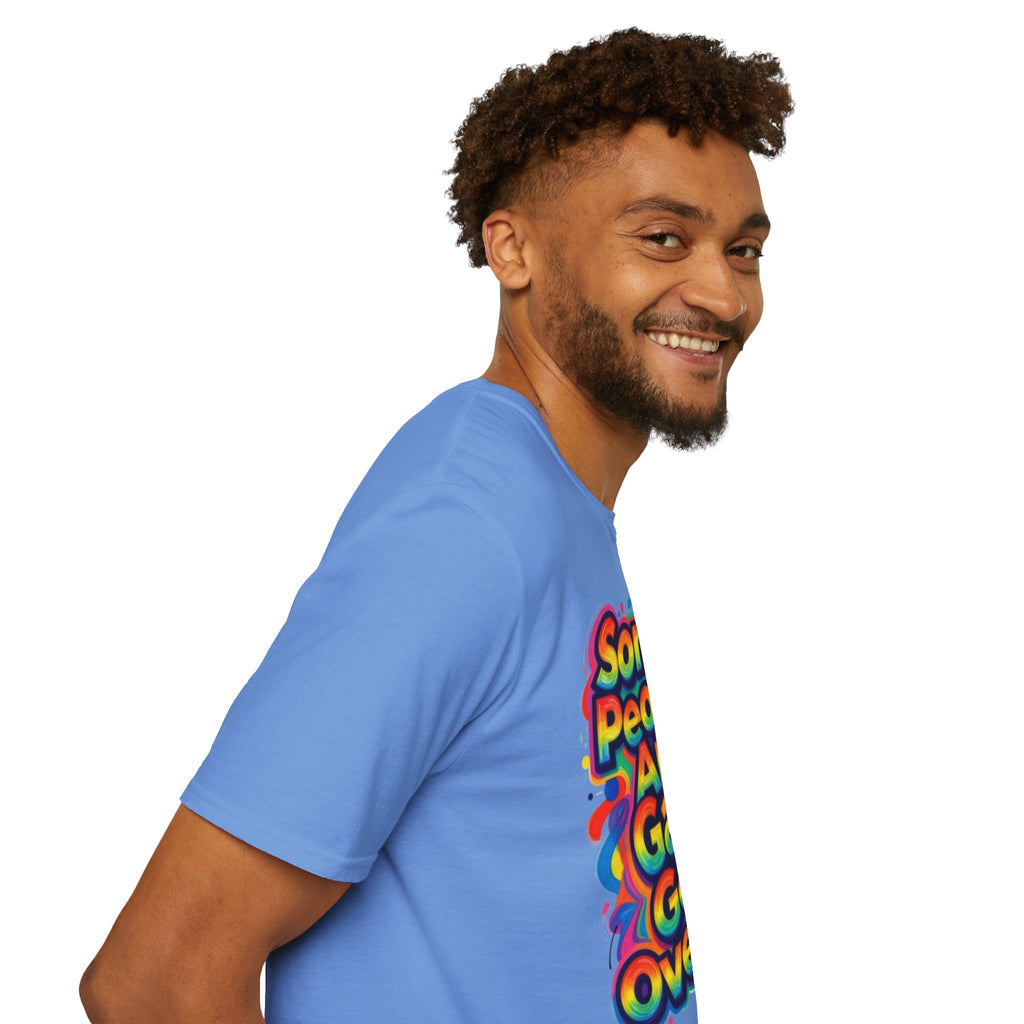 Some People Are Gay Get Over It T-Shirt — Rainbow Pride Statement Tee