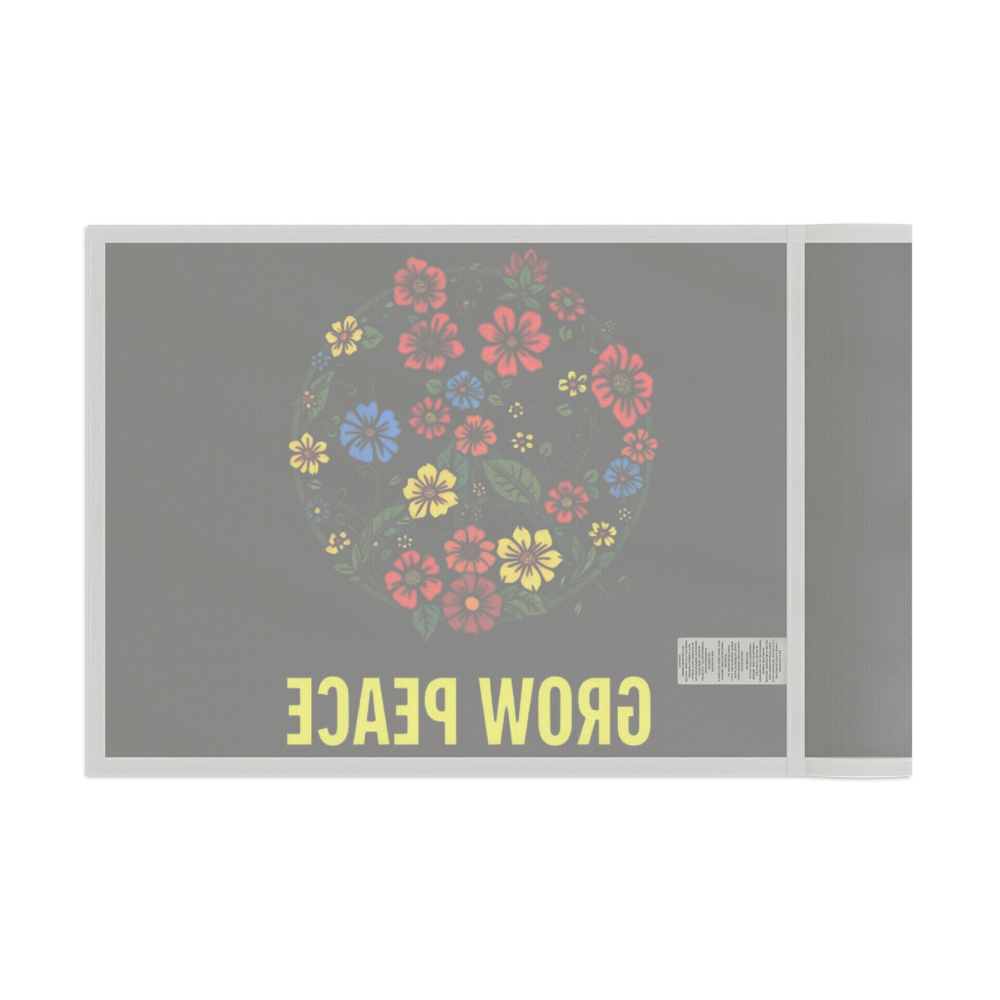 Floral Grow Peace Flag