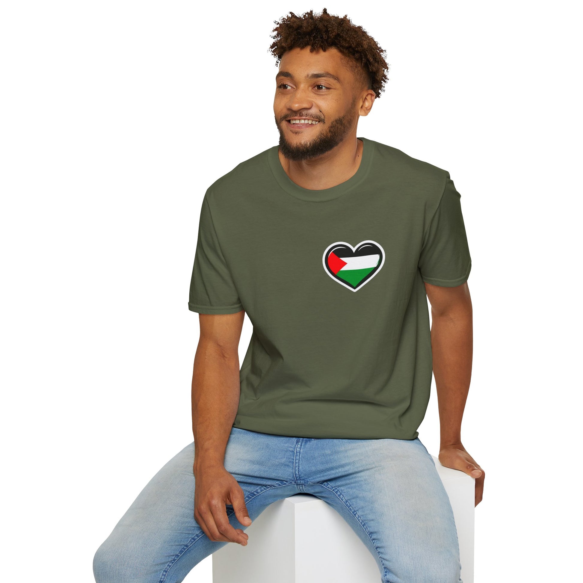 Unisex Softstyle T-Shirt: Stand with Gaza & We Are All Palestine Graphic Tee