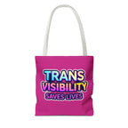Trans Visibility Saves Lives Tote Bag