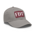 Stylish Dad Hat with FDT Leather Patch - Casual Sun Protection for Dads