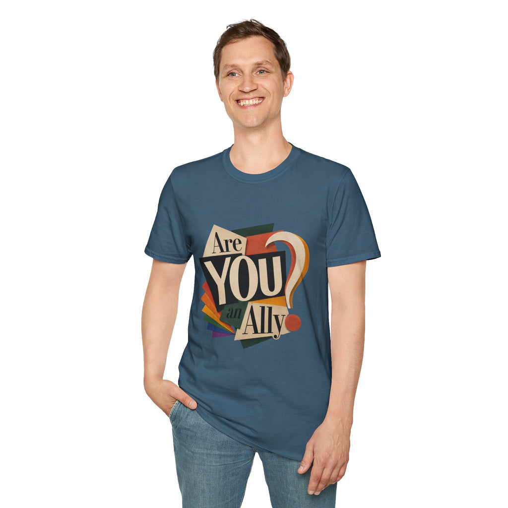 Are You An Ally? T-Shirt — Vintage Pride Ally Tee