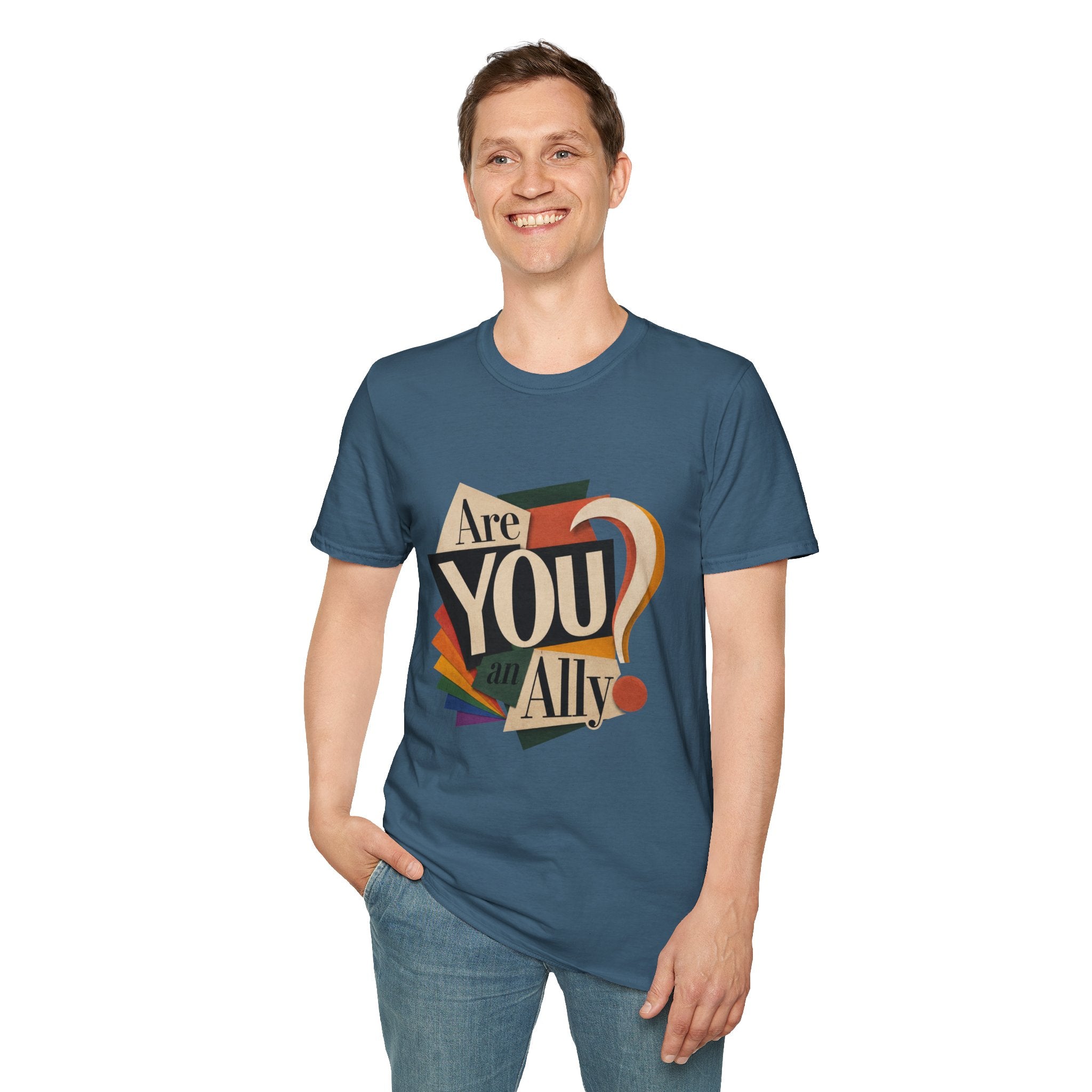 Are You An Ally? T-Shirt — Vintage Pride Ally Tee