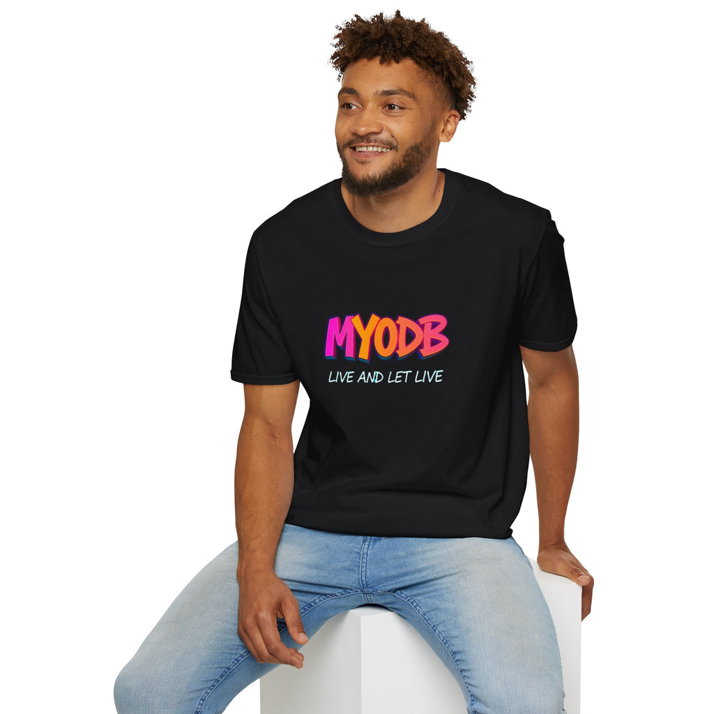 MYODB Live and Let Live T-Shirt | Unisex Softstyle Tee | Casual Streetwear