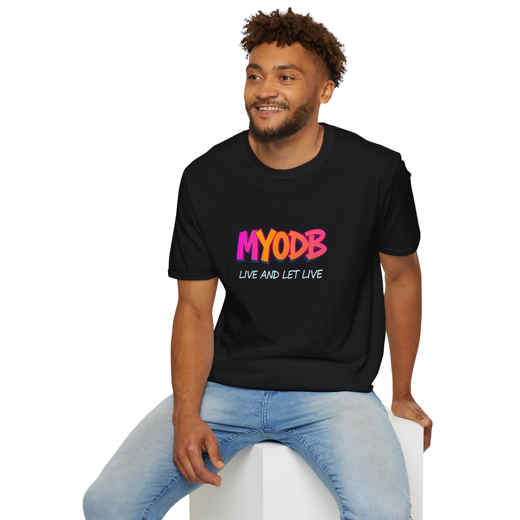 MYODB Live and Let Live T-Shirt | Unisex Softstyle Tee | Casual Streetwear