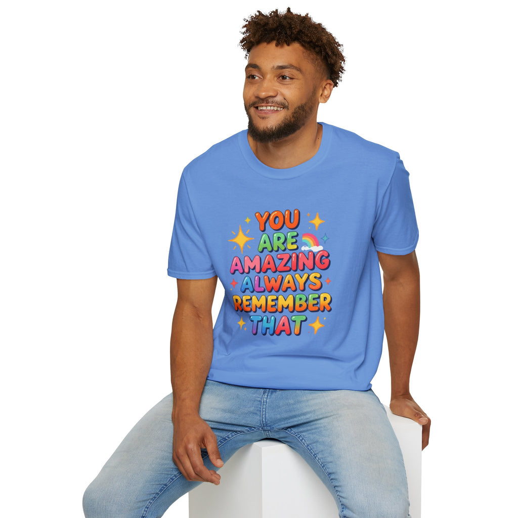You Are Amazing T-Shirt — Colorful Inspirational Graphic Tee