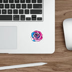 Die-Cut Stickers - Rose - Trans Colors Outlined