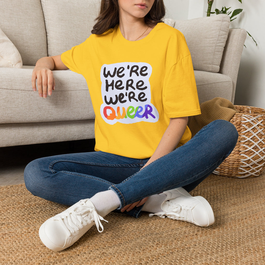 We’re Here We’re Queer Pride Tree Las Vegas T-Shirt