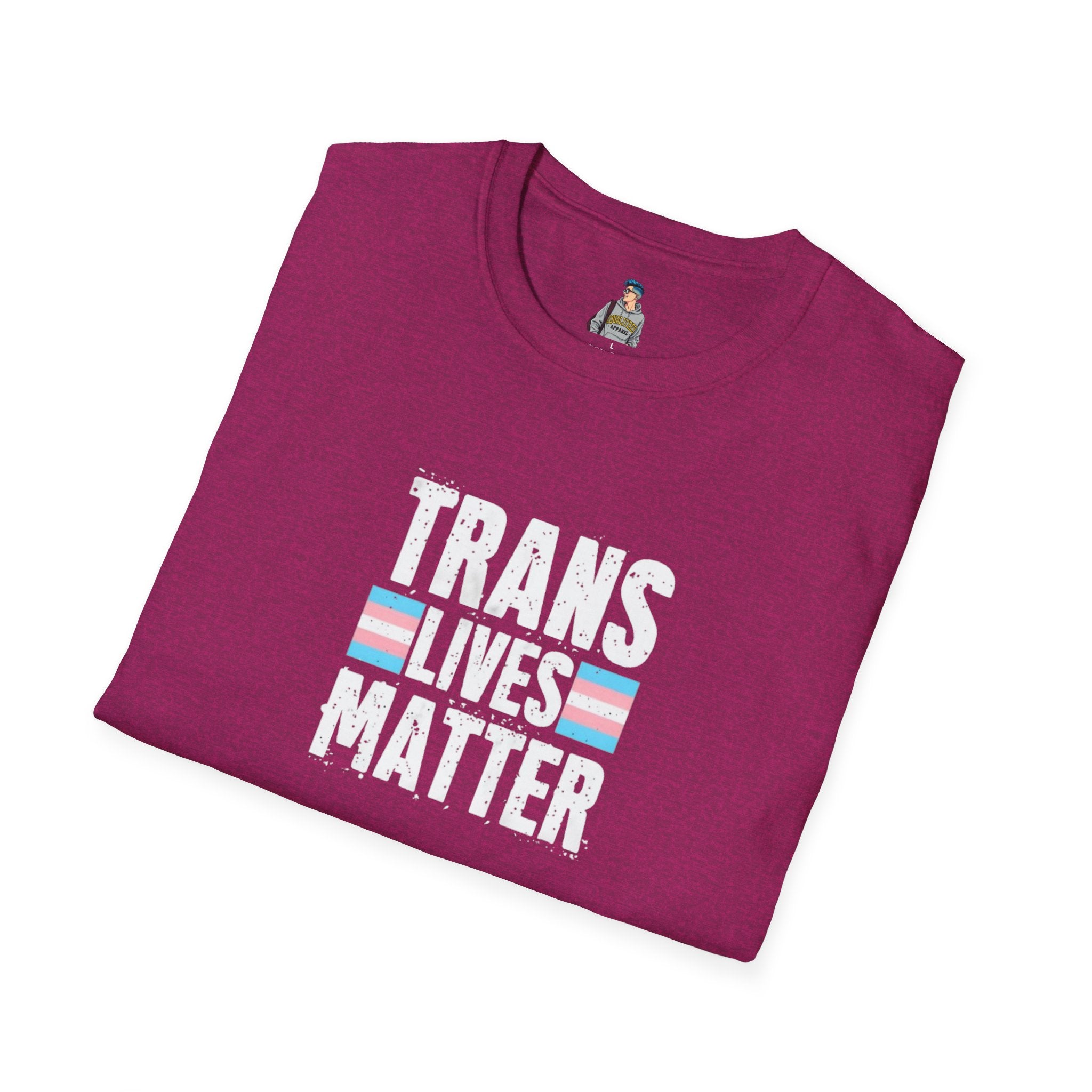 Trans Lives Matter Unisex Softstyle T-Shirt - Support LGBTQ+ Rights