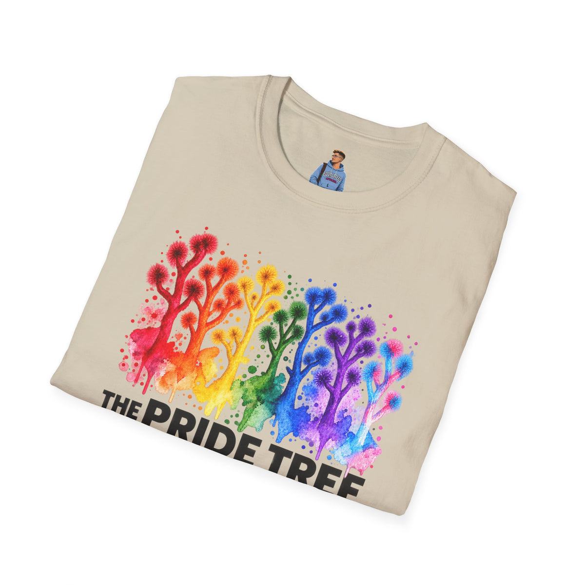 Pride Tree Las Vegas T-Shirt - Black Text