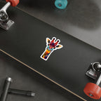 Giraffe Sticker - Die-Cut Stickers in Colorful LGBTQIA Colors
