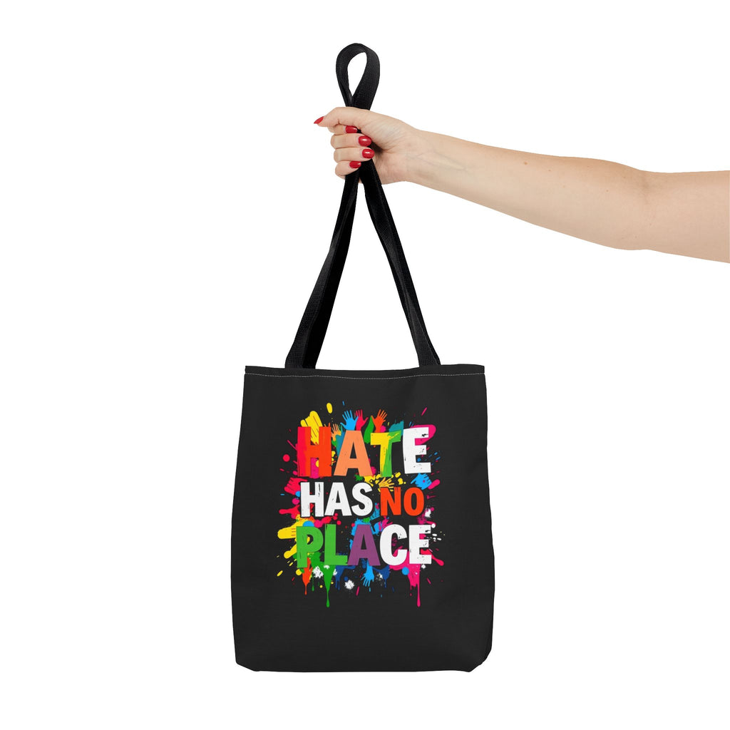 Hate Has No Place Paint Splatter Tote Bag