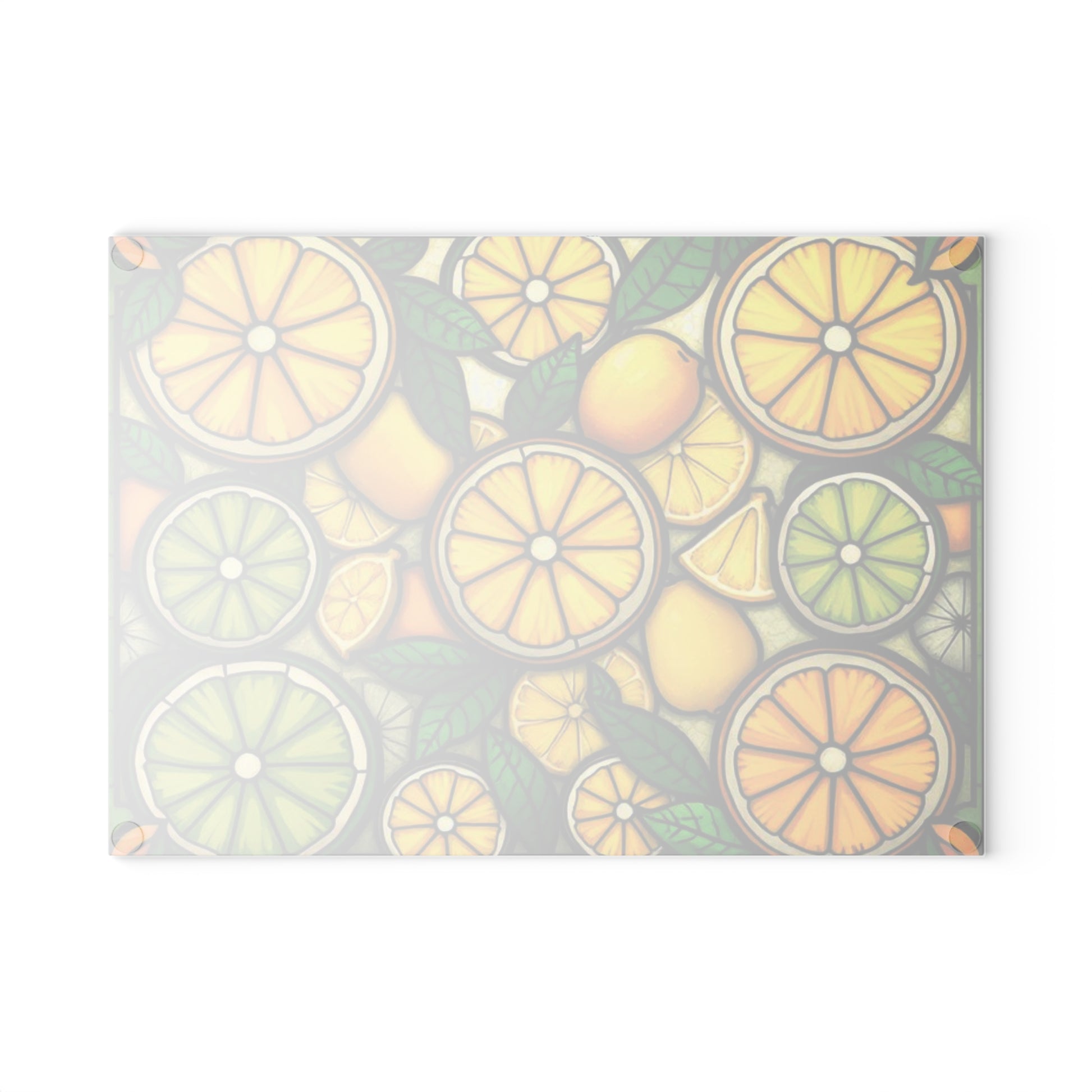 Vibrant Citrus Glass Cutting Board - Perfect for Kitchen Decor & Gifts