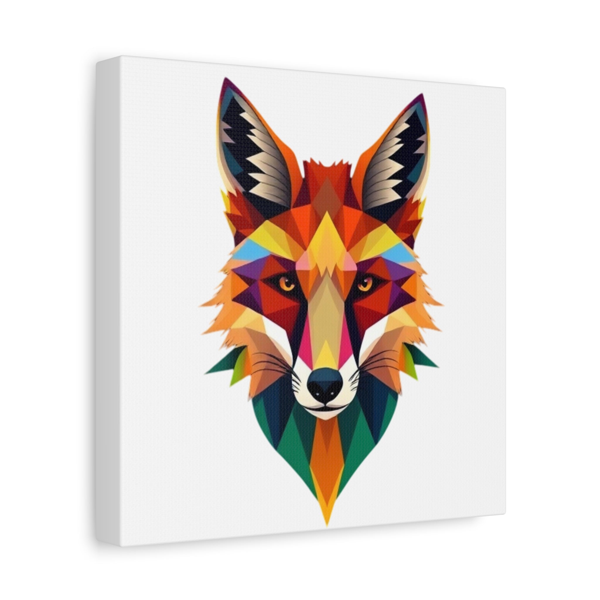 Colorful Fox Canvas Wall Art - Polished Modern Home Décor