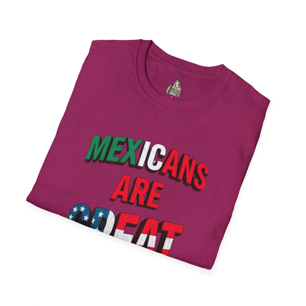 Unisex Softstyle T-Shirt - Mexicans Are Great Americans | Bilingual Pride Tee