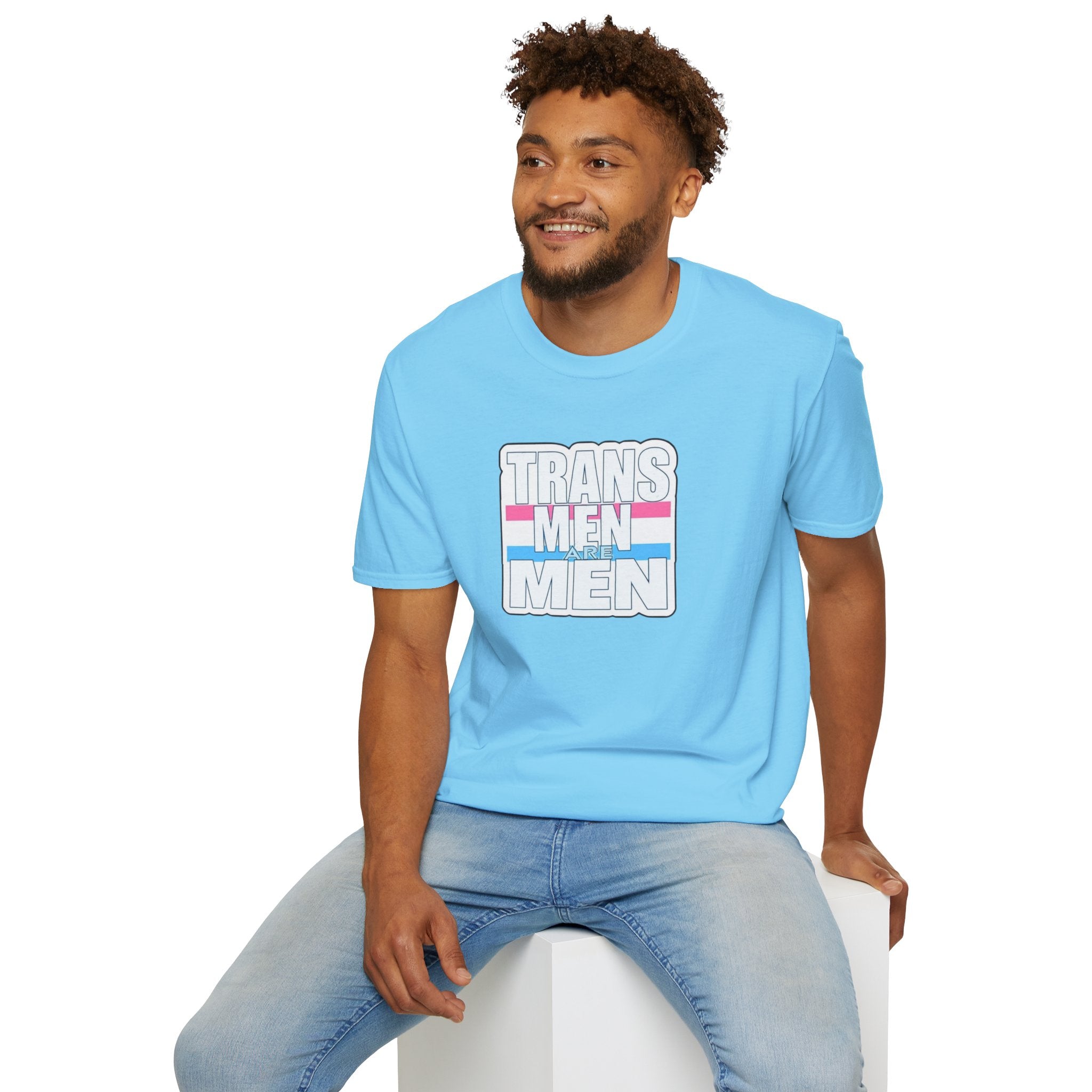 Unisex Softstyle T-Shirt - 'Trans Men Are Men' Statement Tee