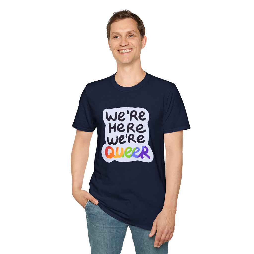 We’re Here We’re Queer Pride Tree Las Vegas T-Shirt