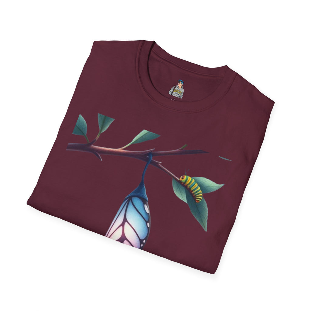 Trans Caterpillar to Butterfly Graphic T-Shirt