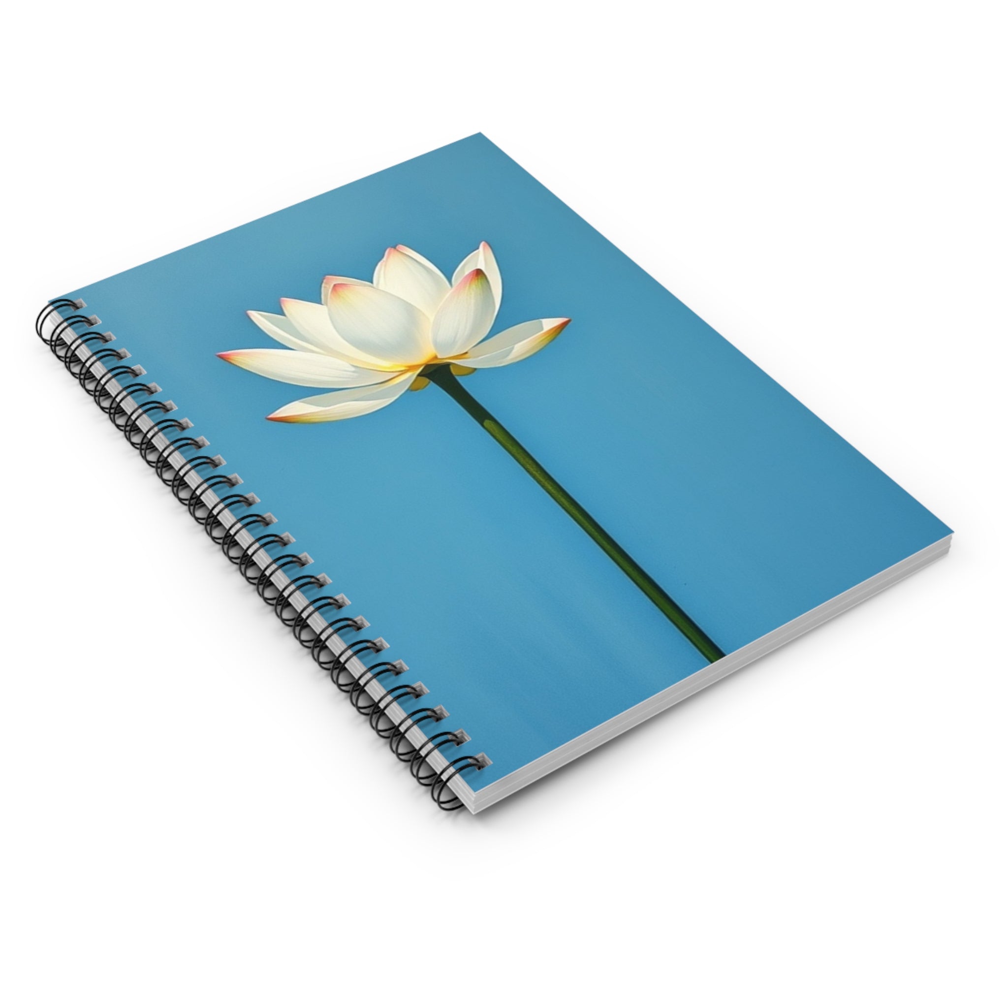 Lotus Blossom Spiral Notebook - Ruled Lined Journal for Inspiration and Creativity