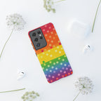 Rainbow Polka-Dot Tough Case for Android