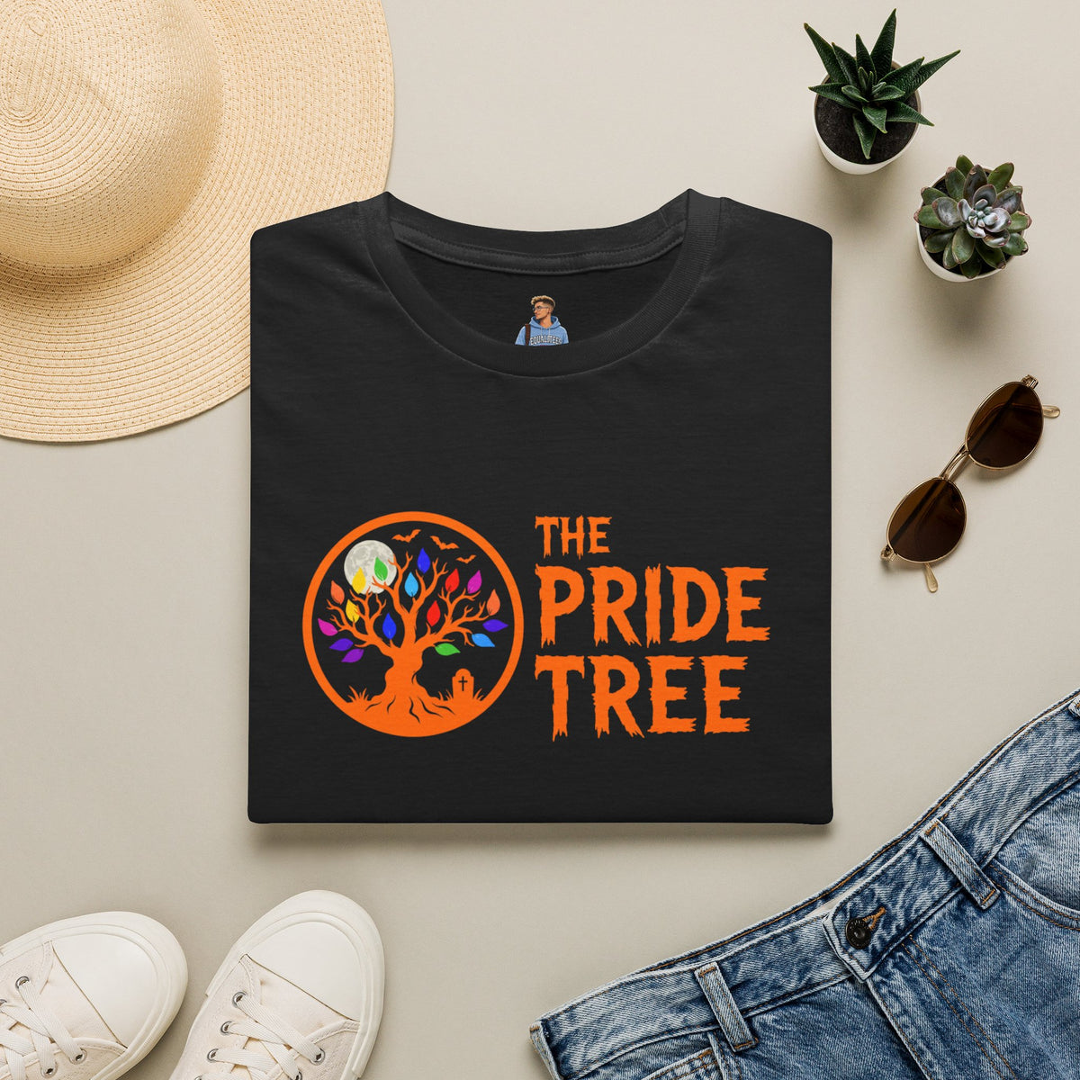 Orange Halloween Logo Pride Tree T-Shirt