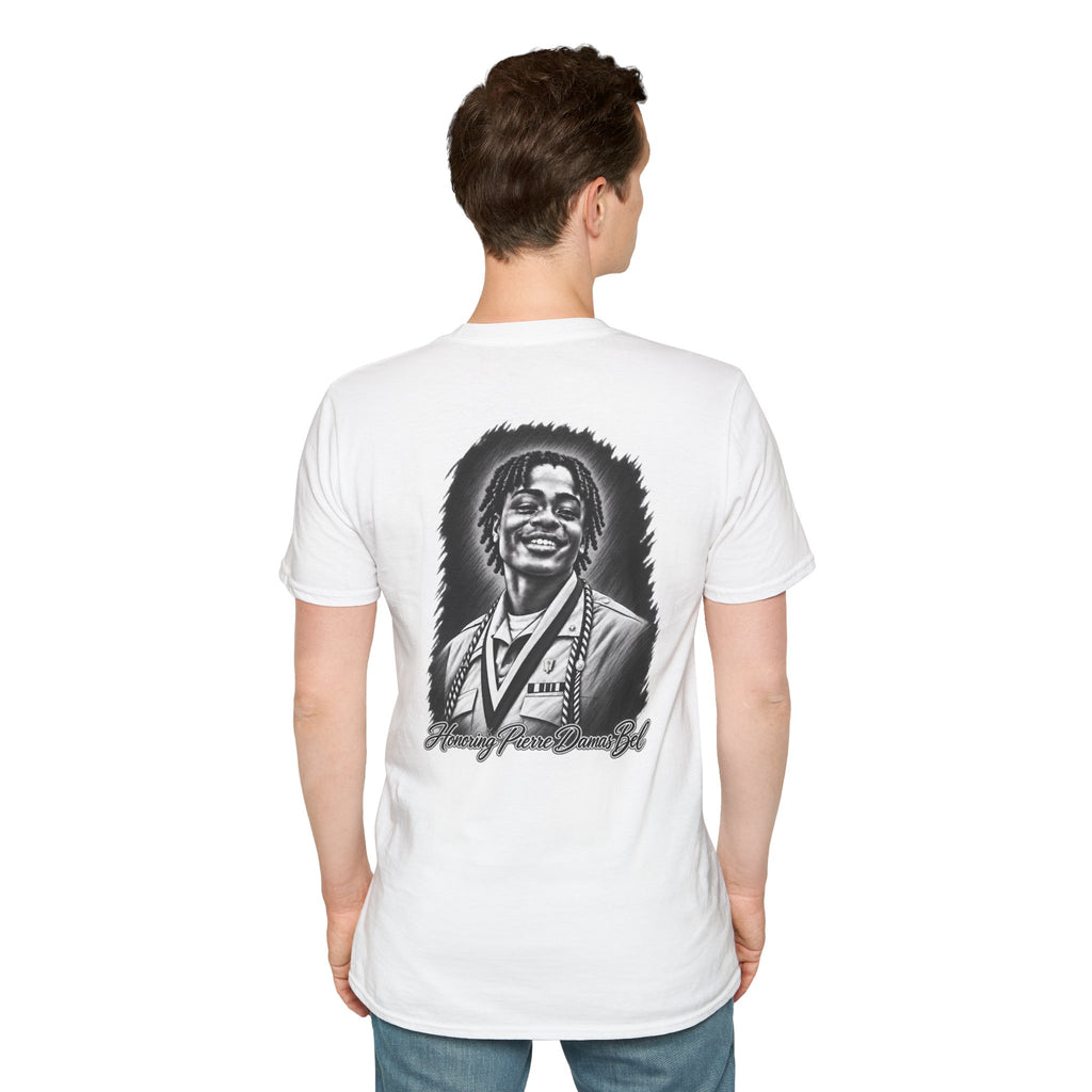 Portrait Front and Back - In Memory of Pierre Damas Bel T-Shirt