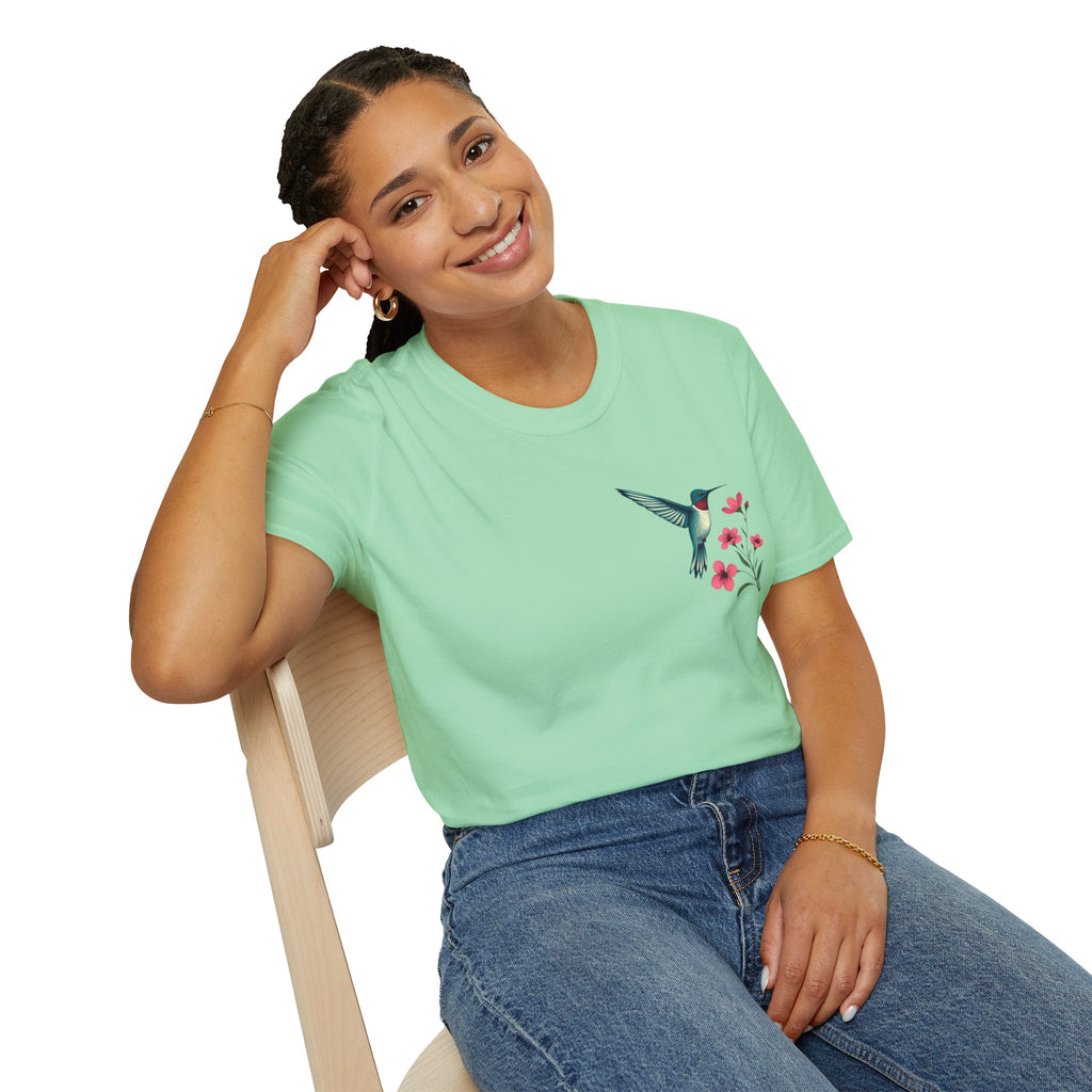 Floral Hummingbird T-Shirt