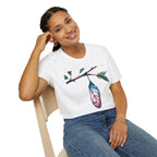 Trans Caterpillar to Butterfly Transformation T-Shirt, Unisex Graphic T-Shirt
