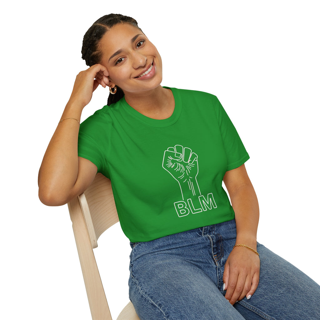 BLM Unisex Softstyle T-Shirt - Celebrate Equality and Justice