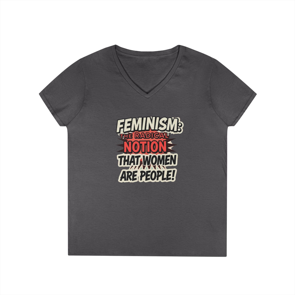 Feminism V-Neck T-Shirt - Empowering Women’s Apparel