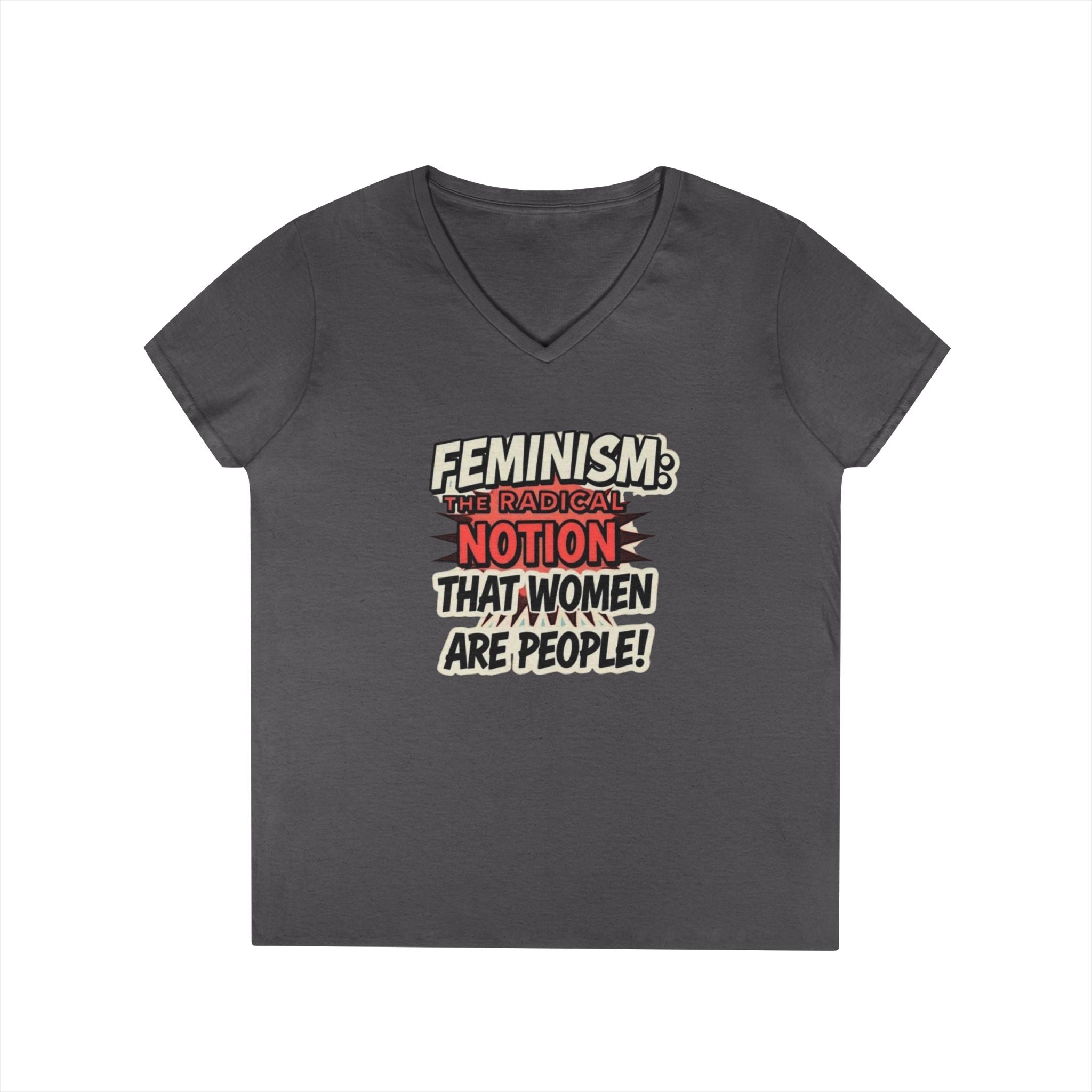 Feminism V-Neck T-Shirt - Empowering Women’s Apparel
