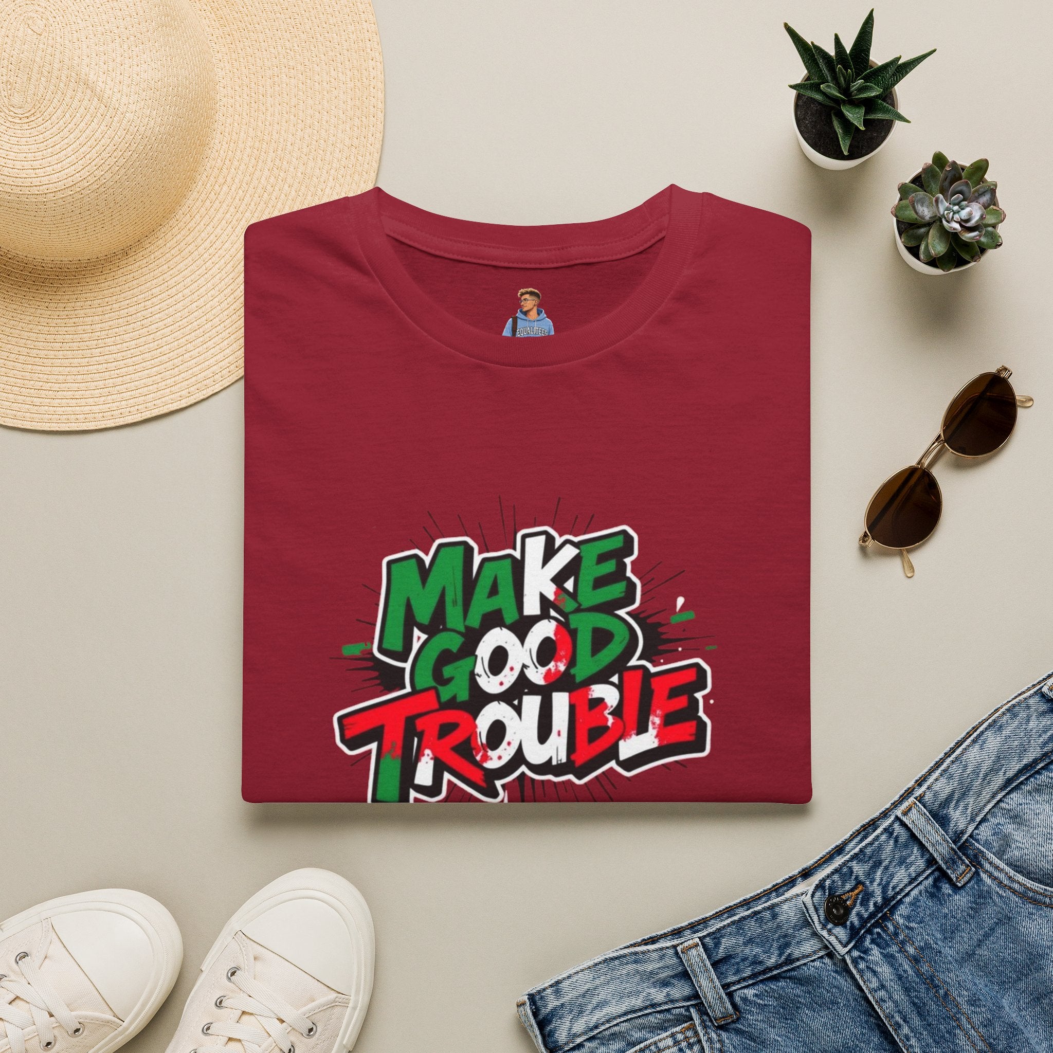 Make Good Trouble T-shirt  Fun Graphic Tee for Activists & Trendsetters