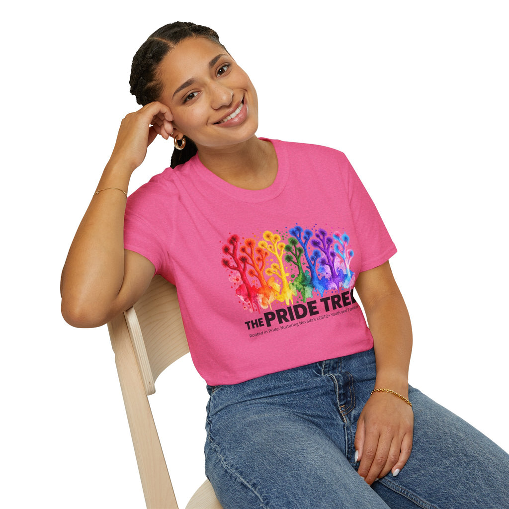 Pride Tree Las Vegas T-Shirt - Black Text